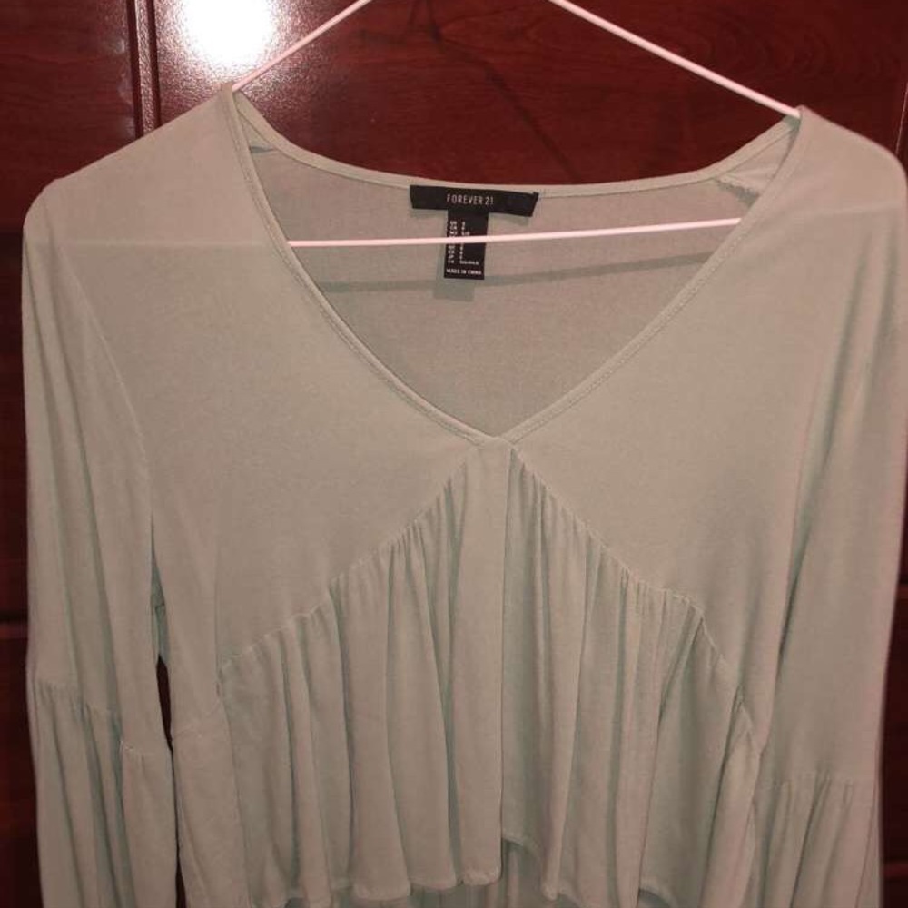 cute mint greenish top.